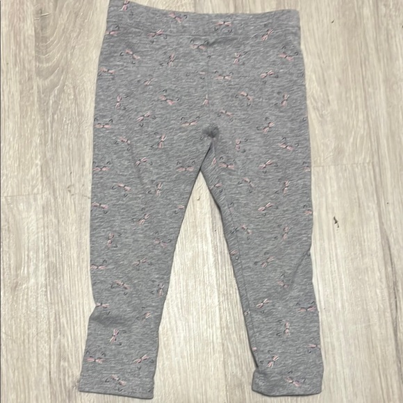 George Other - 4/$20 George Gray Kids Leggings with Pink Accents 18-24M